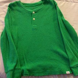 Kids green long sleeve
